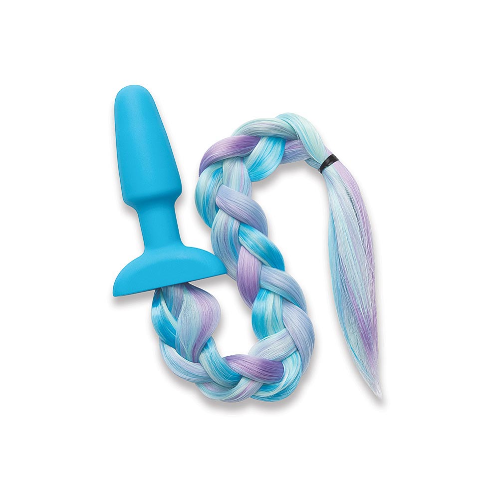 Whipsmart 4.9” Silicone Plug with Play Tails Unicorn Tail