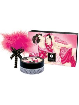 Shunga Kissable Massage Powder Raspberry Feeling 2.65 Oz