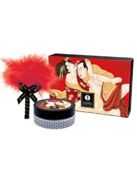 Shunga Kissable Massage Powder Sparkling Strawberry Wine 2.65 Oz