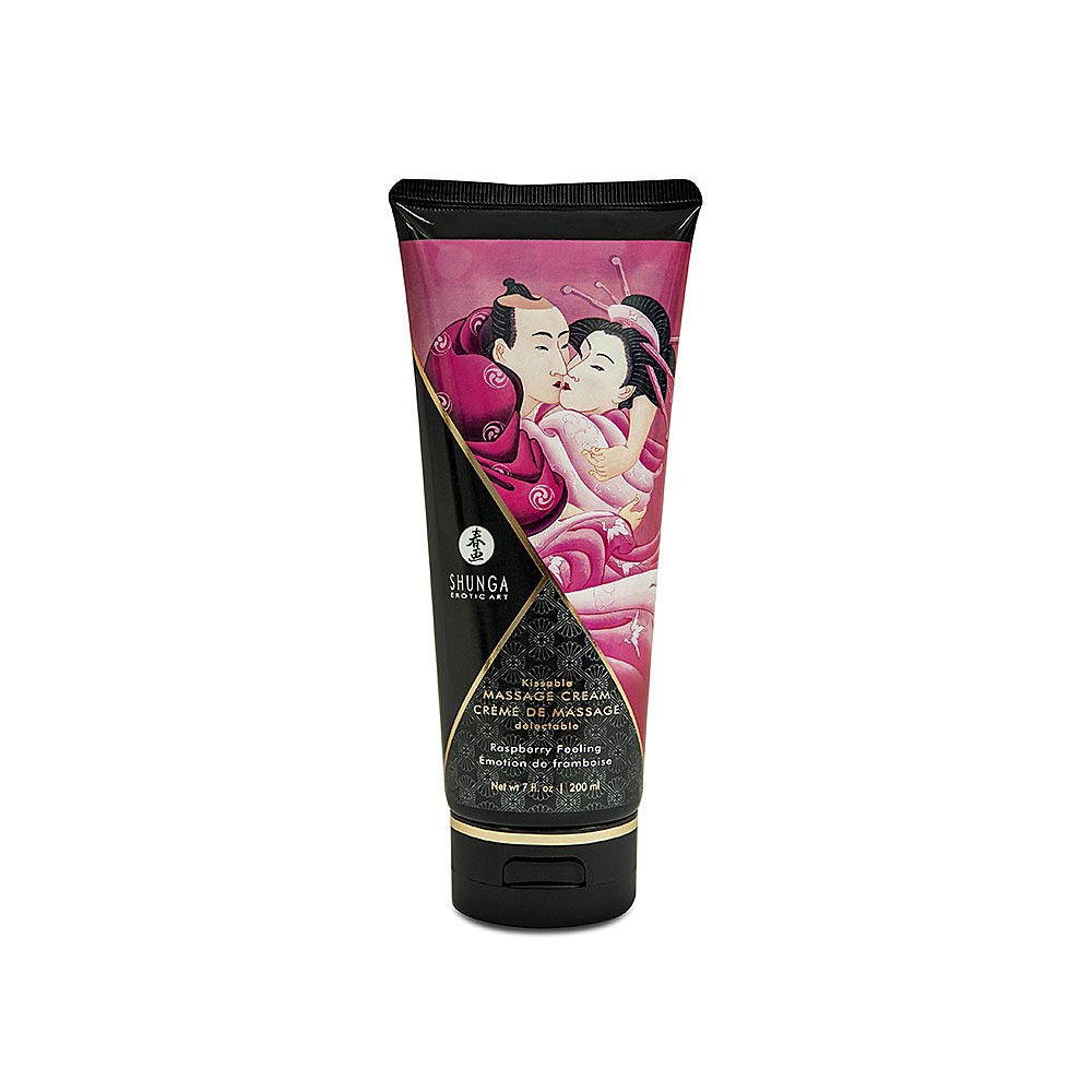 Shunga Kissable Massage Cream Raspberry Feeling 200 ml
