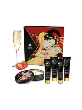 Shunga Geishas Secret Kit Strawberry Wine 67 ml