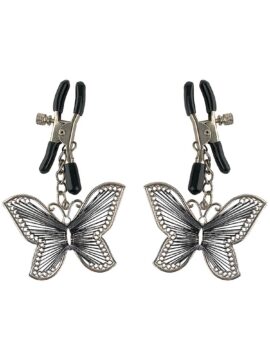 Fetish Fantasy Series Butterfly Nipple Clamps Silver