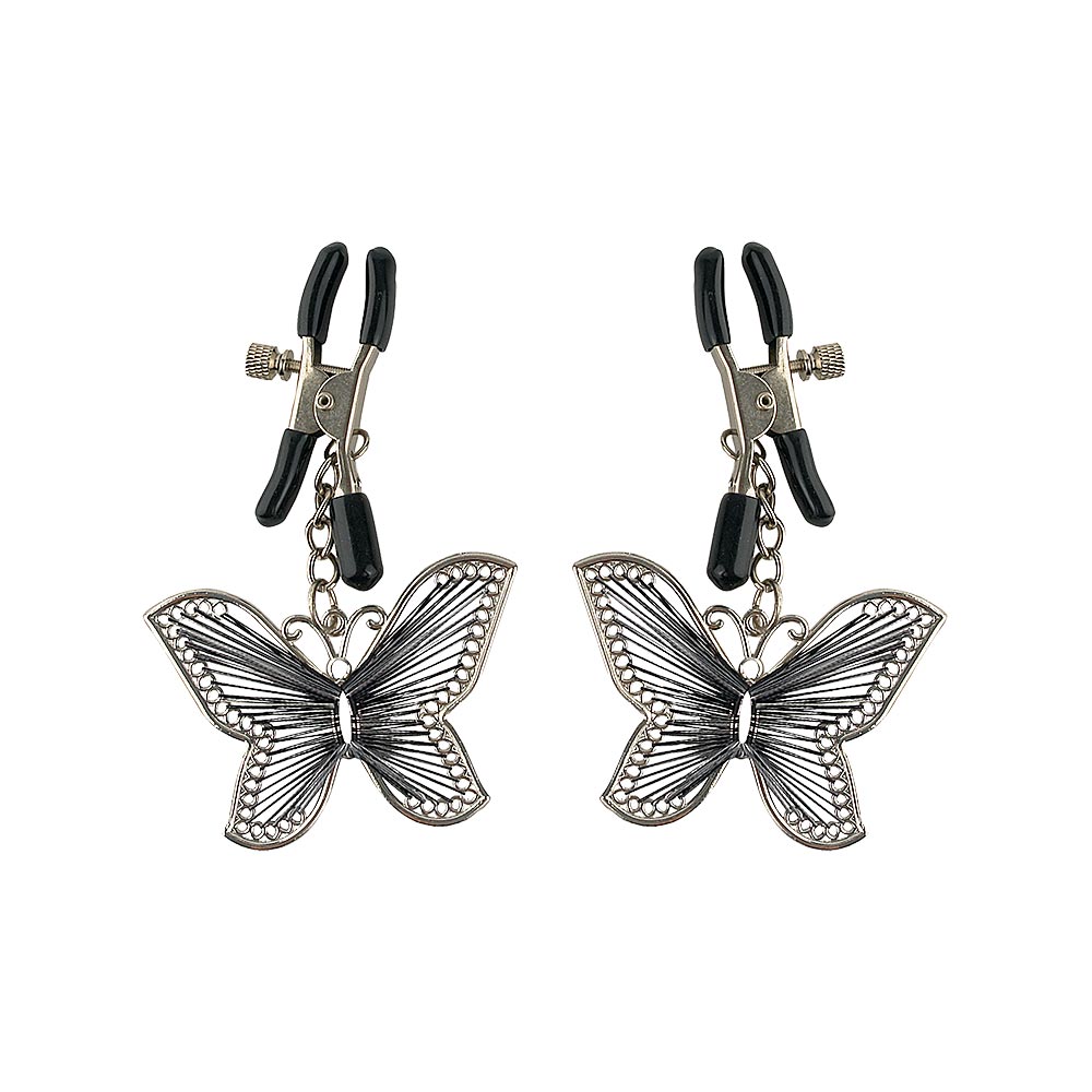 Fetish Fantasy Series Butterfly Nipple Clmps Silver