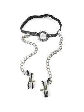 Fetish Fantasy Series O-Ring Gag & Nipple Clamps