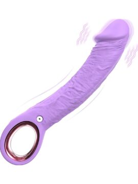 10-Speed Rechargeable Purple Silicone Vibrator with G-Spot Stimulation