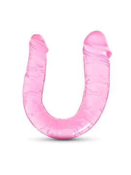 Clear Pink Double Ended Realistic Dildo