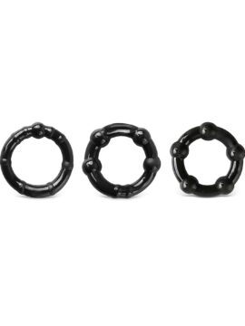 Black Triple Cock Ring Kit