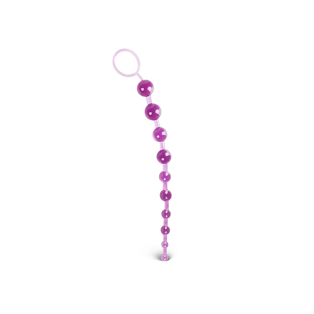 Purple 10 Beads Anal Toy