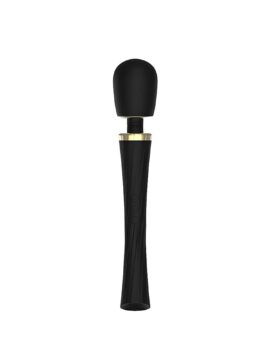 5-Speed Black Silicone Wand Massager- Strong & Quiet Vibrator