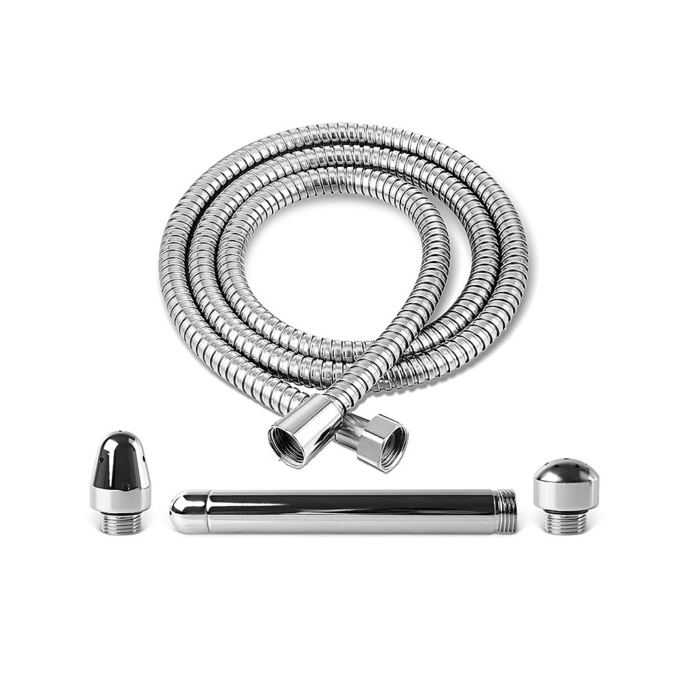 Metal Shower Cleaning System with 3 Heads