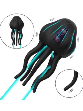 Black 10-Speed Vibrating Penis Massager