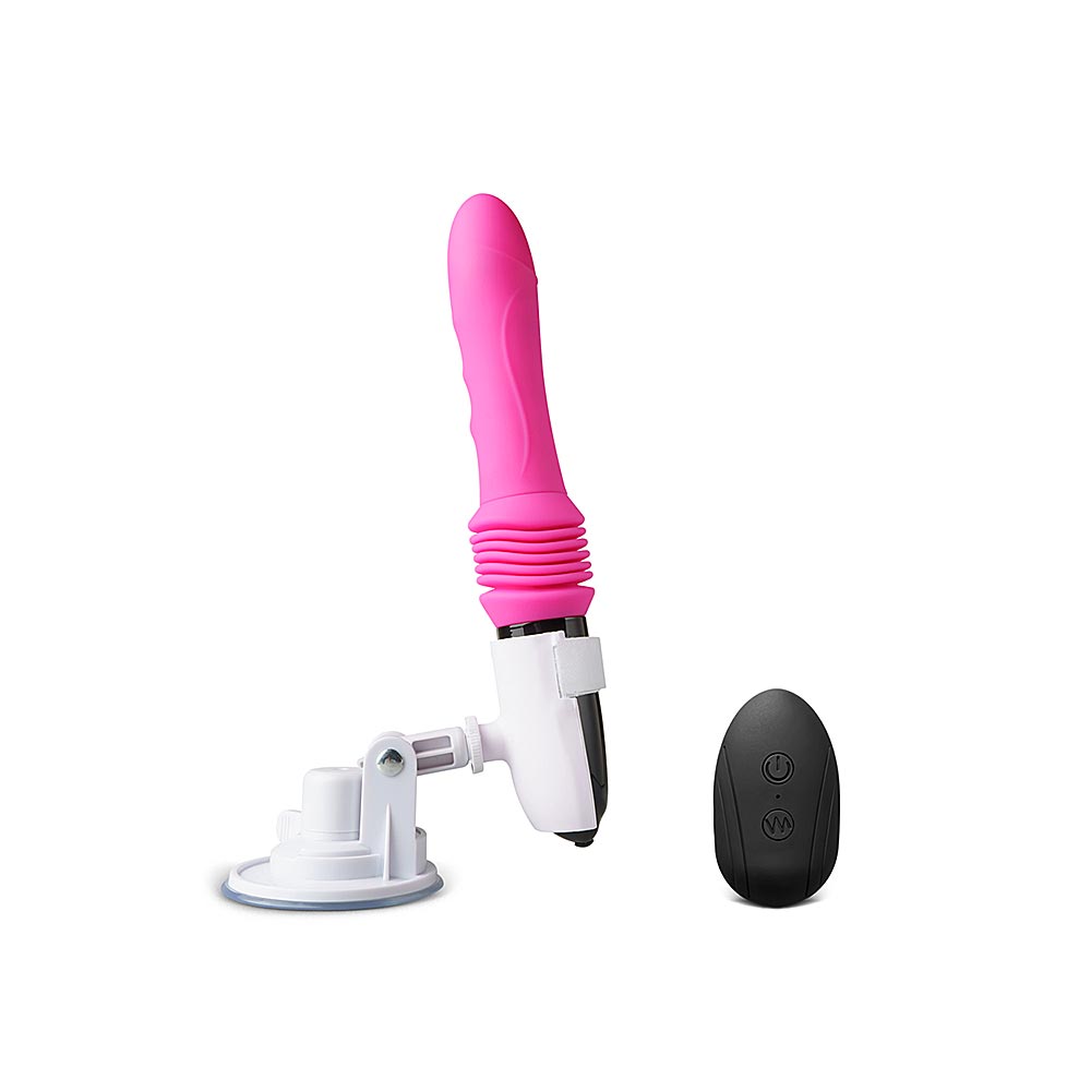 10 Speeds Remote Control Silicone Vibrator- 3 Modes Thrusting Function