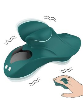 9-Speed Dark Green Finger Vibrator