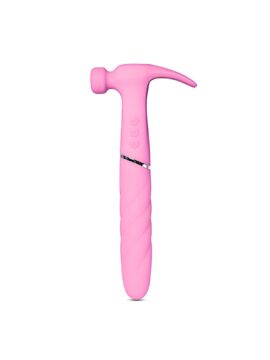 Pink Silicone 10 Functions Hammer Vibrator
