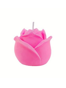 Skin-Safe Pink Flower Shape Wax Scented Candle