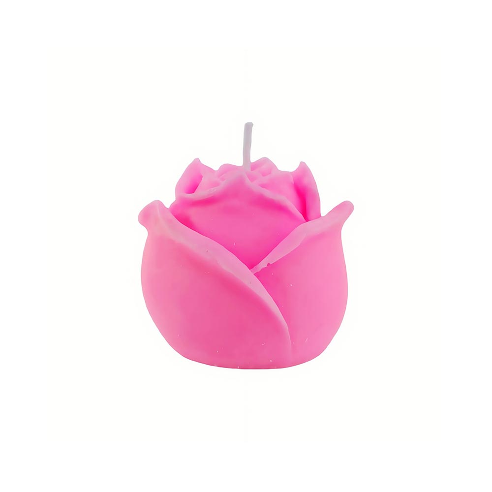 Skin-Safe Pink Flower Shape Wax Scented Candle