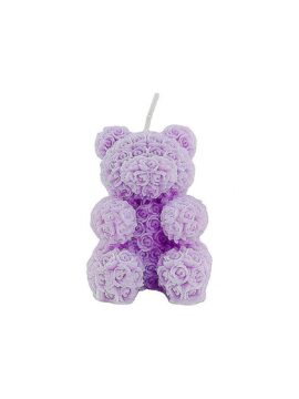 Skin-Safe Purple Bear-Shaped Wax Scented Candle