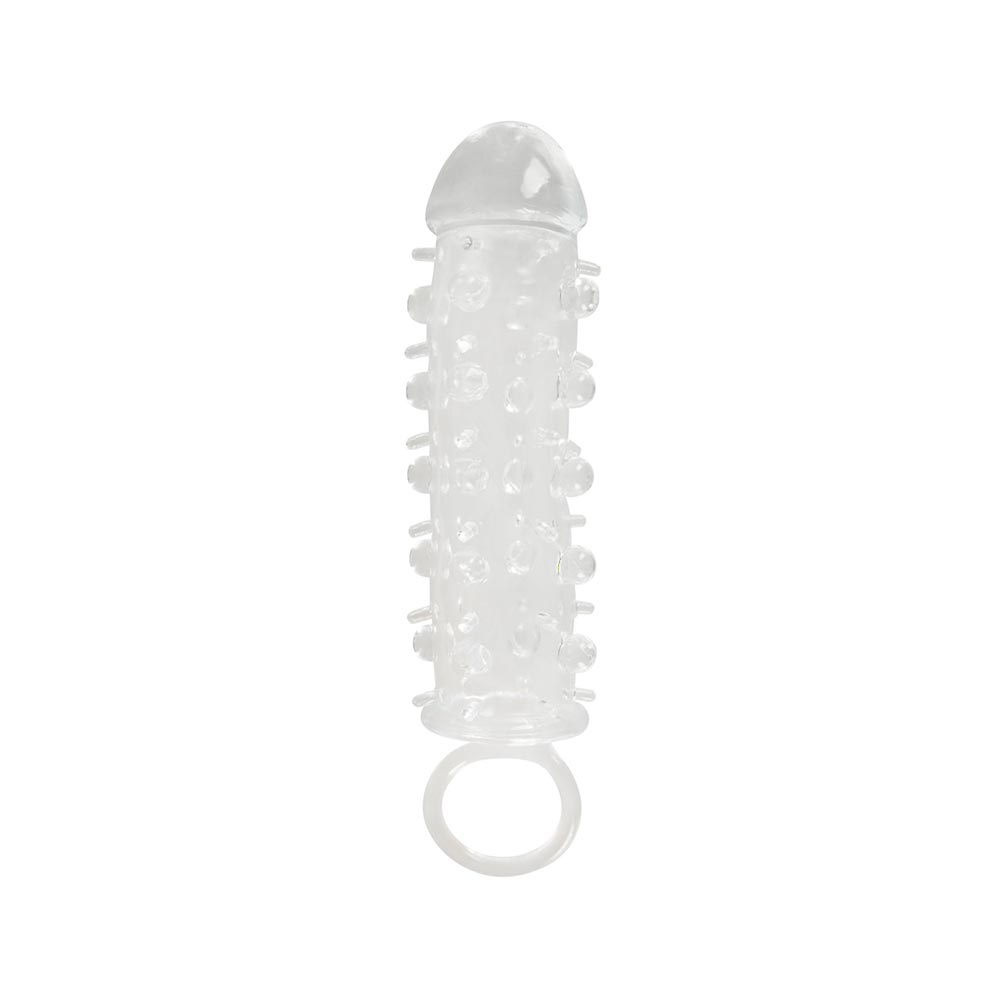 Transparent Penis Sleeve with a Ball Ring