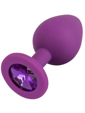 Jewel Purple Plug Medium with Purple Colored Gemstone