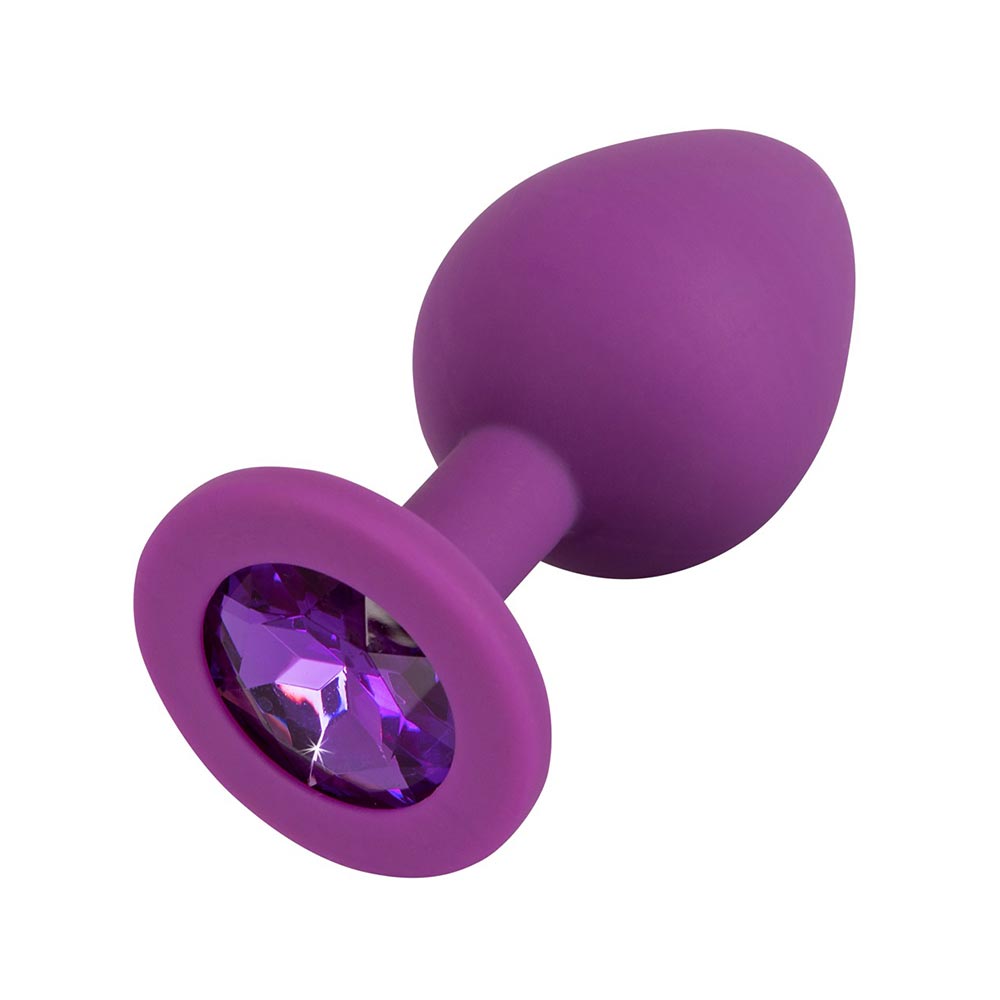 Jewel Purple Plug Medium with Purple Colored Gemstone