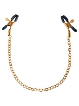 Nipple Clamps Joined Together by a Gold Colored Chain