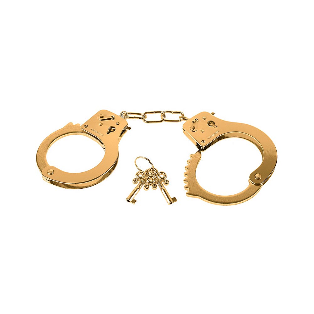 Gold Metal Safety Handcuffs for Beginners