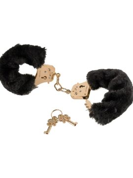 Gold Metal Safety Furry Handcuffs for Beginners