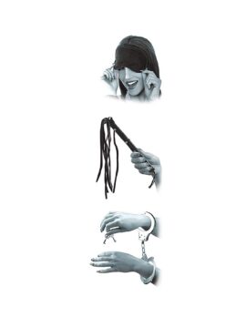 Lover's Fantasy 3 Piece Kit with Handcuffs, Flogger & Blindfold