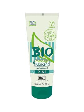 BIO 100% Organic 2 in 1 Water-Based Lubricant & Massage Gel 200 ml