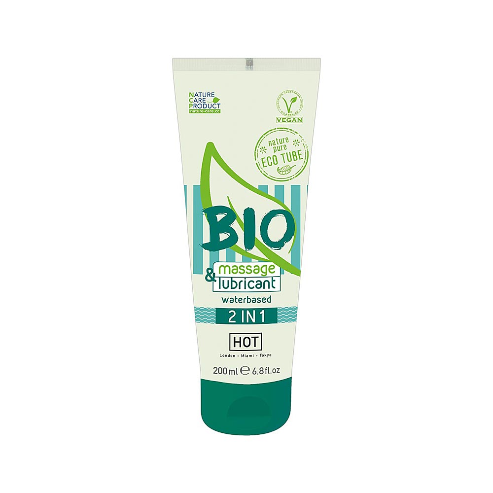BIO Waterbased 100%Organic 2 in1 Water-Based Lubricant & Massage Gel 200 ml