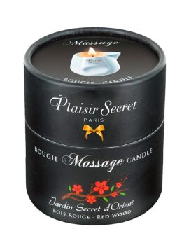 100% Organic Massage Oil Candle with Red Wood Scent 80 ml