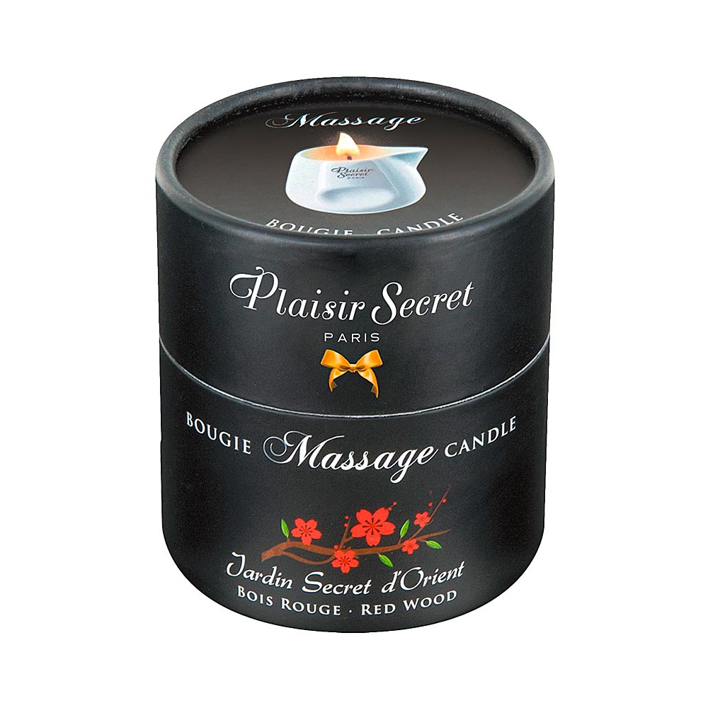 100% Organic Massage Oil Candle with Red Wood Scent 80 ml