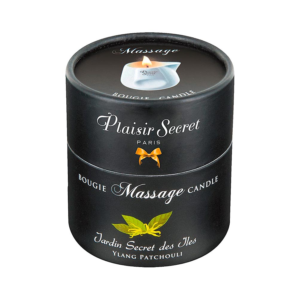 100% Organic Massage Oil Candle with Sweet Patchouli & Ylang-Ylang Scent 80 ml
