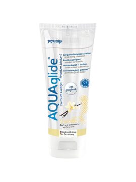 AQUAglide Vanilla Vegan Water-Based Lubricant with Vanilla Scent & Flavour 100 ml