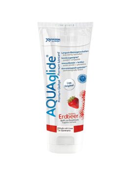 AQUAglide Strawberry Vegan Water-Based Lubricant 100 ml