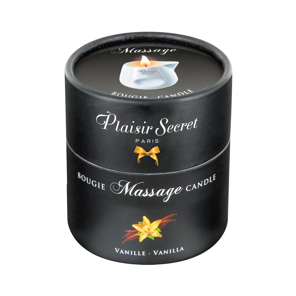 100% Organic Massage Oil Candle with Vanilla Scent 80 ml