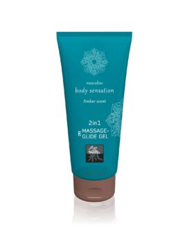 Massage & Glide Gel 2 in1 Amber Scent with Lubricating & Massage Properties 200 ml