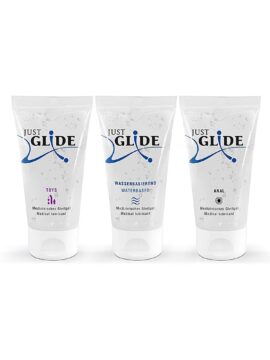 Just Glide Lubricants (Waterbased, Toys and Anal) in a Set 3 x 50 ml