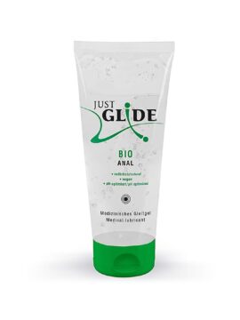 Just Glide Anal Water & Bio Glycerine-Based Organic Lubricant 200 ml