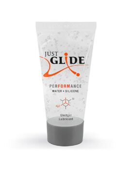 Just Glide Performance Water-Based Lubricant with a Portion of Silicone for Sex Toys 20 ml