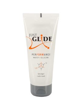 Just Glide Performance Water-Based Lubricant with a Portion of Silicone for Sex Toys 200 ml