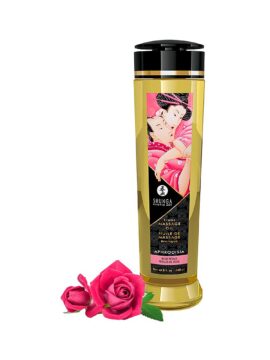Shunga Erotic Massage Oil with Rose Petals Sensual Scent 240 ml