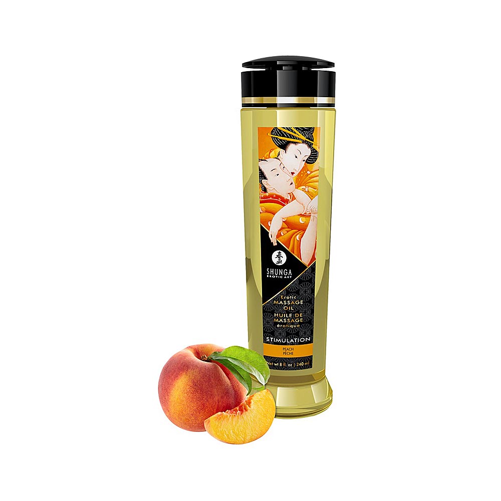 Shunga Erotic Massage Oil with a Sensual Peach Scent 240 ml