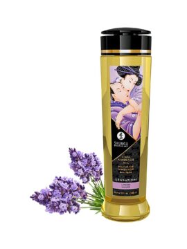 Shunga Erotic Massage Oil with Lavender Sensual Scent 240 ml