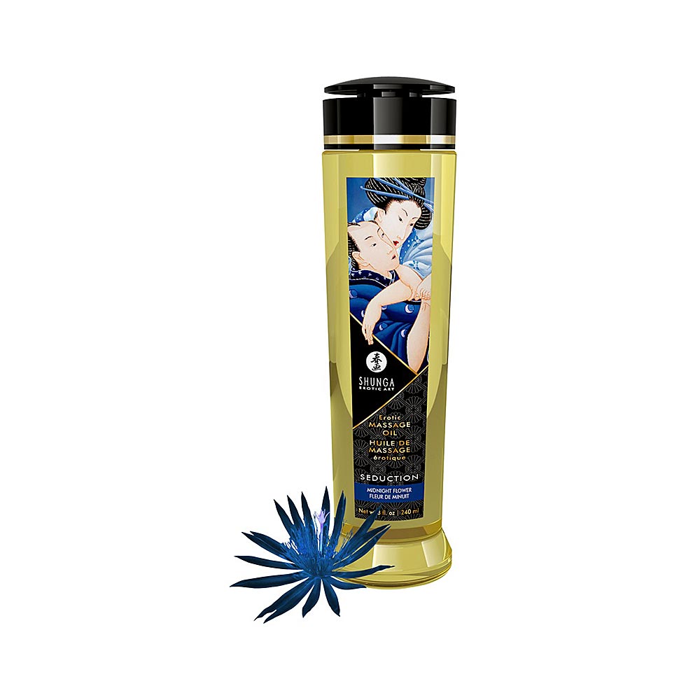 Shunga Erotic Massage Oil with Midnight Flower Sensual Scent 240 ml