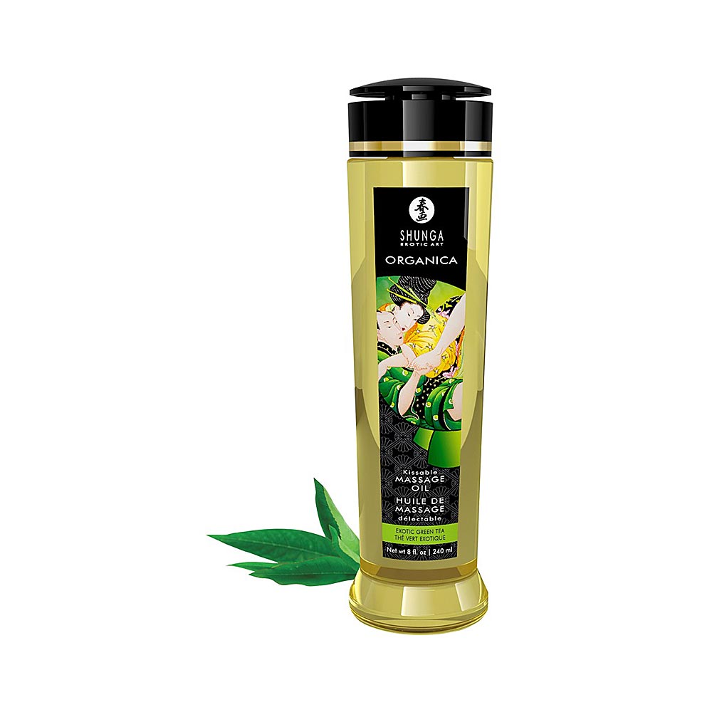 Shunga Erotic Massage Oil with Subtle Green Tea Flavour 240 ml