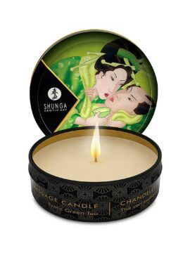 Shunga Mini Massage Candle & Oil with a Green Tea Scent 30 ml