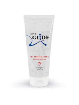 Just Glide Water-Based Strawberry Flavored Lubricant 200 ml