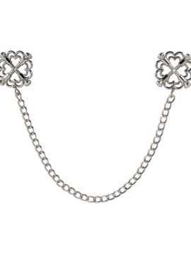 Nipple Jewellery with Metal Chain Made Entirely of Stainless Steel