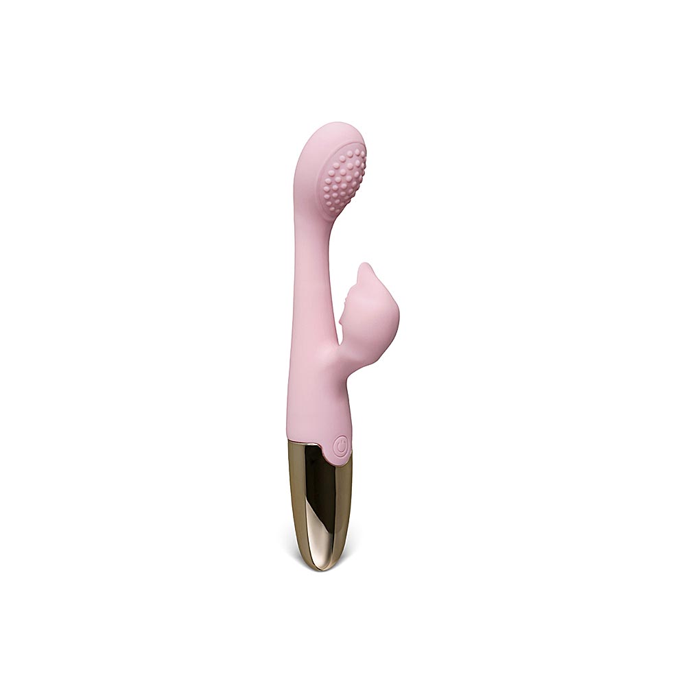 Pink 10-Speed Waterproof Vibrating Silicone Vibrator – Rechargeable